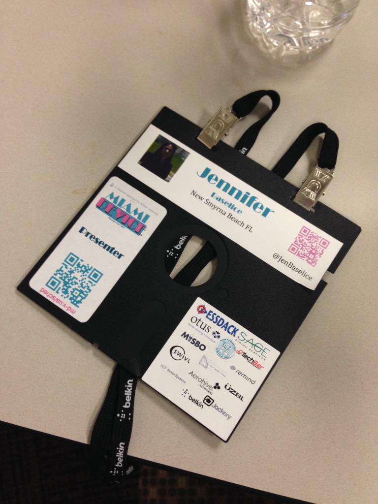 JenBaselice's tweet photo. Yes I keep it in my purse. It's my good luck charm! #MiamiDevice #fabulousfloppy #305edtech #imgoingback http://t.co/DgnvpJ6eE6