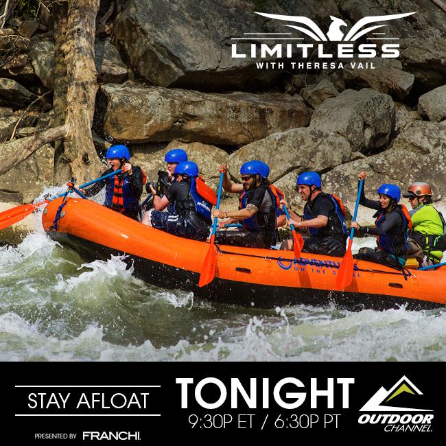 LimitlessOC's tweet photo. .@theresa_ vail rides through the rapids tonight on #Limitless 9:30p ET #riverrafting http://t.co/UvF05f4BcW http://t.co/LSmCyyEb5a
