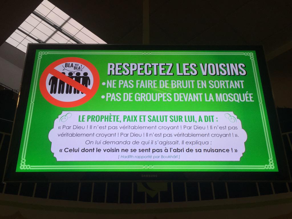 MosqueeMons's tweet photo. #AID2015 Quelques recommandations pour la prière de l'Aid El Fitr à la mosquée de #MonsenBaroeul qui débutera à 09h00 http://t.co/U37NWGIQ5t