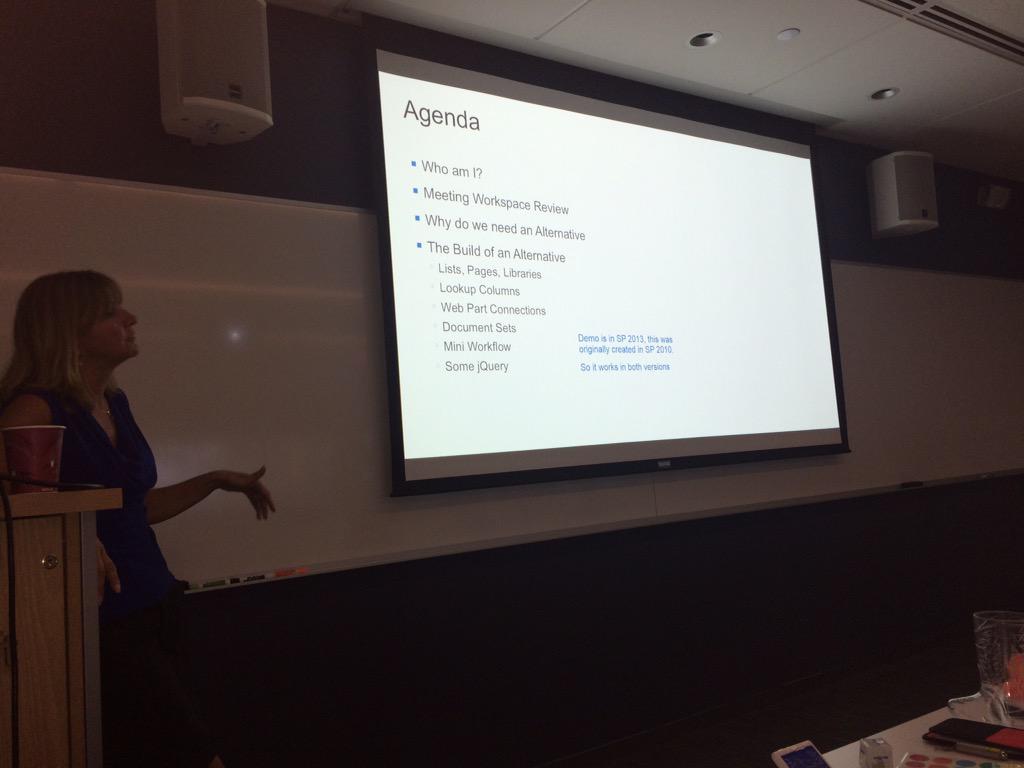 CTSPUG's tweet photo. The ever entertaining @heidilamarct presenting at the @CTSPUG http://t.co/iILx3rK5Ou