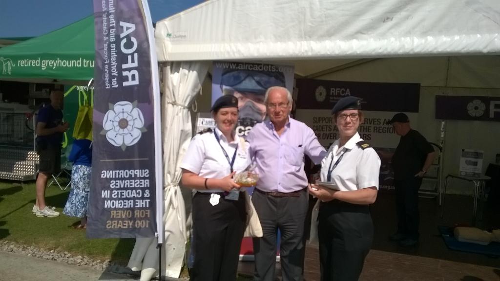 Supporting the RFCA covering Sea, Army and Air Cadets, They have come from all over Yorkshire to support the services