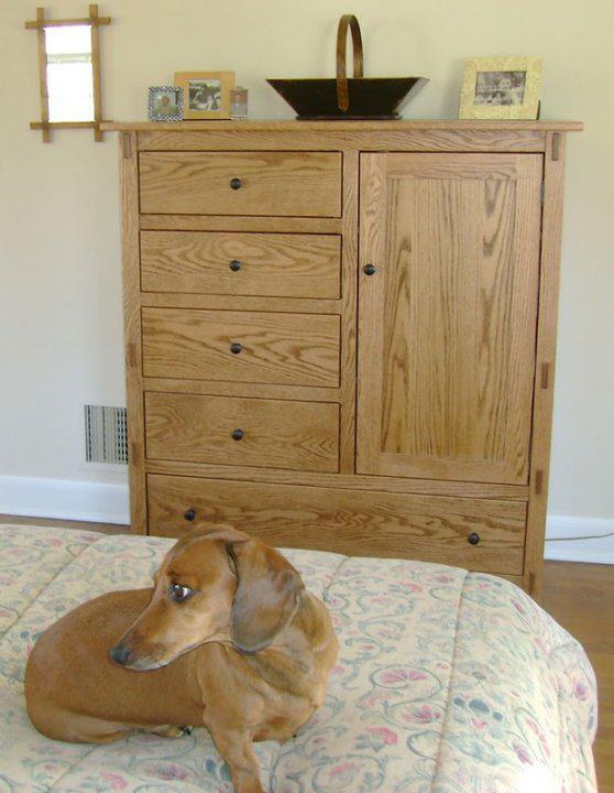 Happy #tbt to one of our favorite pictures of a Madrid bedroom dresser and of course Ivan, the #daschund.