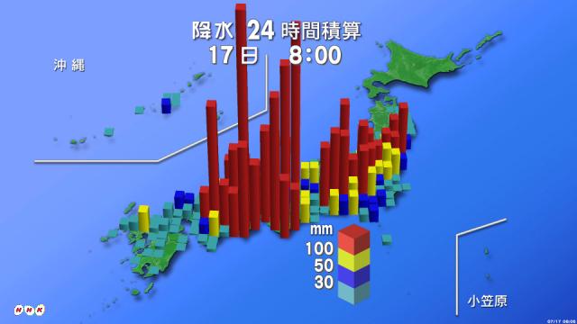 ট ইট র Toru Sakaguchi Nhk Kabun 昨日からtvでよく見る降水量の地図 Data Visualizationで３d Bar Chartできるようになったからってこれは失敗だと思う 場所がよくわかんないし 高いグラフの裏側見えないし