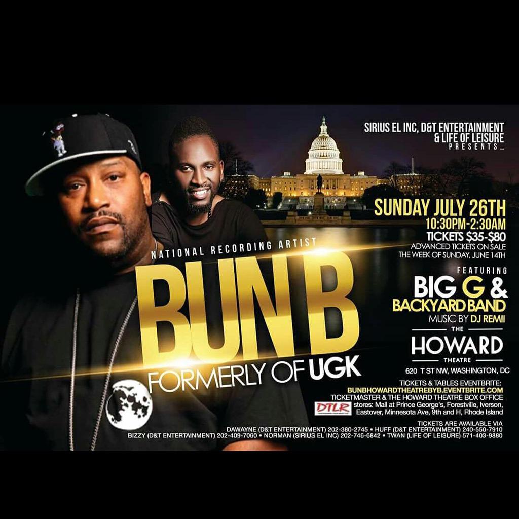 1lifeofleisure's tweet photo. @BunBTrillOG &amp; @BackyardBand #DMV @HowardTheatre
If we get 100 #followers or #RT, 1 lucky winner will get #freedrinks http://t.co/3YRbGWKUCH