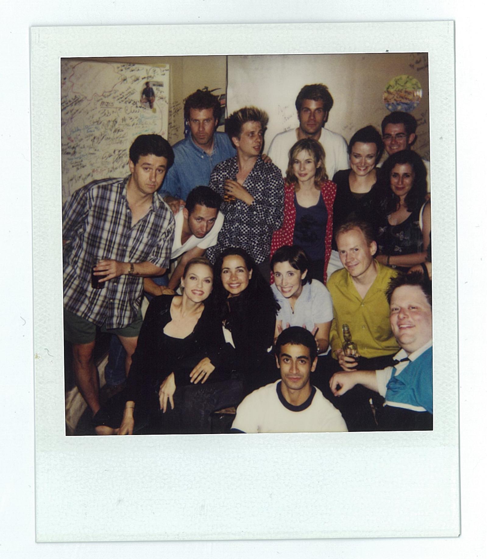 Happy Birthday to Will Ferrell!  Here\s Will visiting our cast backstage while he was in TO filming \"Superstar.\" 