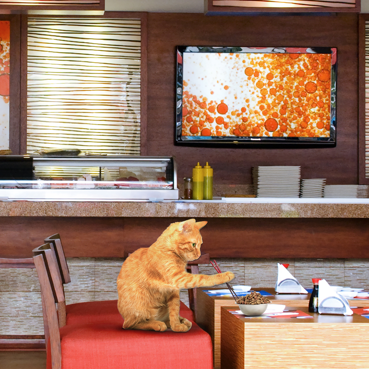 SENASICA's tweet photo. Cerraré los ojitos e imaginaré que estoy comiendo un delicioso sushi, mientras la humana revisa nuestros papeles. http://t.co/gbETmt3y0x