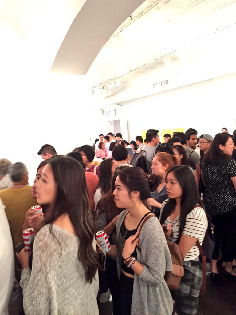 peachandlily's tweet photo. Full house at #FlushingNightOut! Stop by our pop up shop tonight - we'll be here in @FlushingTwnHall until 11pm. http://t.co/CYtKehuE5c
