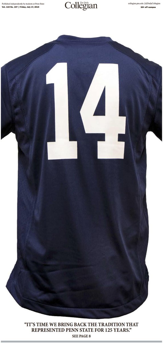 Penn State football removes names from jerseys Penn State Football