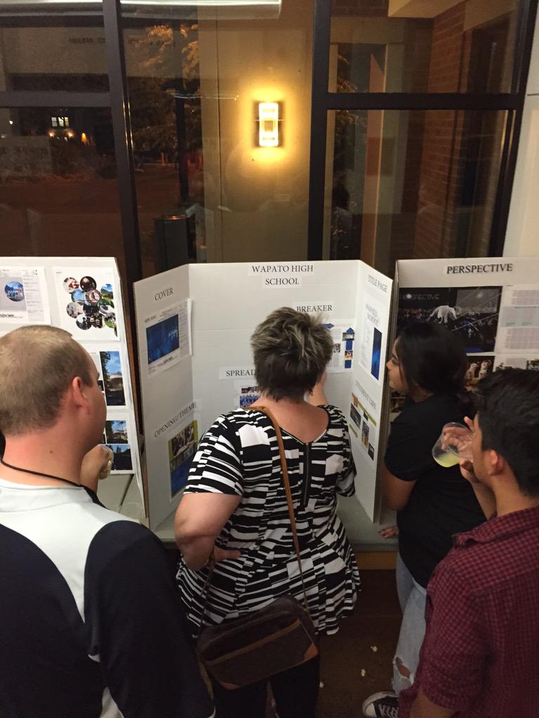 NWYBK's tweet photo. @WapatoSD @NathanObermark and @loglesbee discuss theme and design ideas. Great work y'all! http://t.co/Y8VsdhTUDh