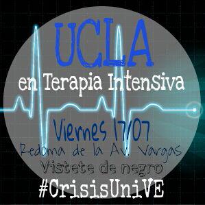 UltimahoraLARA's tweet photo. via @GineGP #UCLAsabiasque estamos en terapia intensiva  #CrisisuniVE #SOSUCLA @UltimahoraLARA @UNoticias http://t.co/ZffrZeLHLD