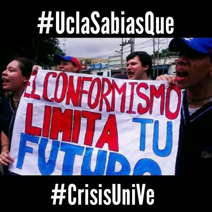 SauRivas's tweet photo. #UCLASabiasQue sólo queremos ser mejores estudiantes PERO con una mejor UNIVERSIDAD para una mejor VENEZUELA http://t.co/D2M7Z0Qp98