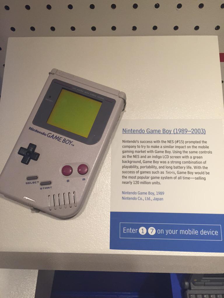 TinaRiversRyan's tweet photo. closing Sunday: nostalgia @ #InterfaceExperience @BardGradCenter. I think I gave my 1st gen GameBoy to @CritMaking? http://t.co/yfPjicLxiO
