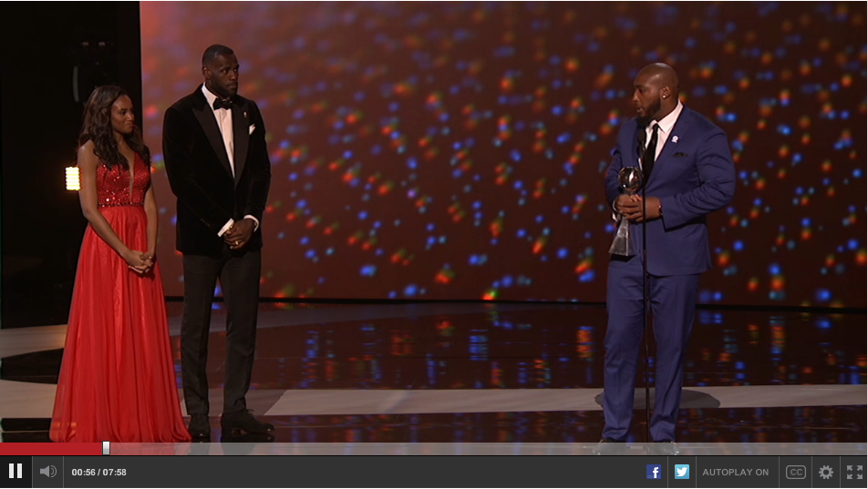 PCA_TampaBay's tweet photo. WATCH | ESPN reminds us that sport is about more than just the scoreboard http://t.co/PI4PyIRNmz @espn #EpsyAwards http://t.co/6RW8Nd2LXS