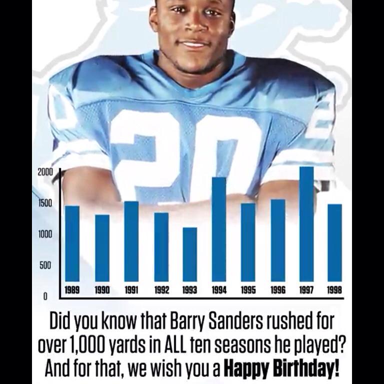 Happy birthday barry sanders  