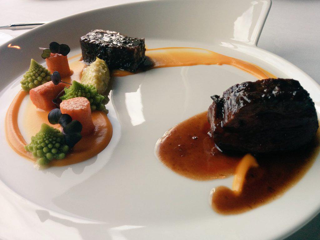 wanderwoman_Deb's tweet image. Oh...wow...Alberta Wagyu beef in bordelaise sauce. So tender. So good @ Eden Restaurant @RimrockResort @BLLTMedia