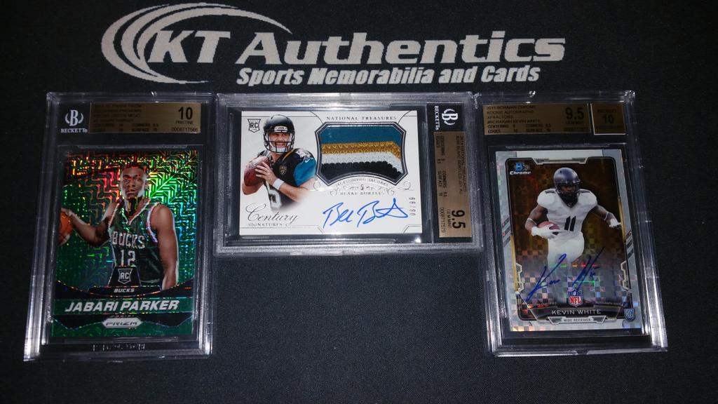 KTAuthentics's tweet photo. Awsome @beckettmedia day with 3 big cards @CardSub @ChecklistsforUS @JonesysSportsBR @redngoldblooded http://t.co/5ZEwQe9fiD