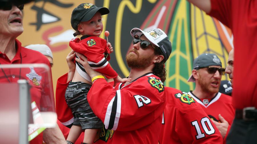 chicagotribune's tweet photo. Duncan Keith opens up about his divorce, saying goodbye to Patrick Sharp and a tough year http://t.co/ZhUAXadR6i http://t.co/FJYEhaK32c