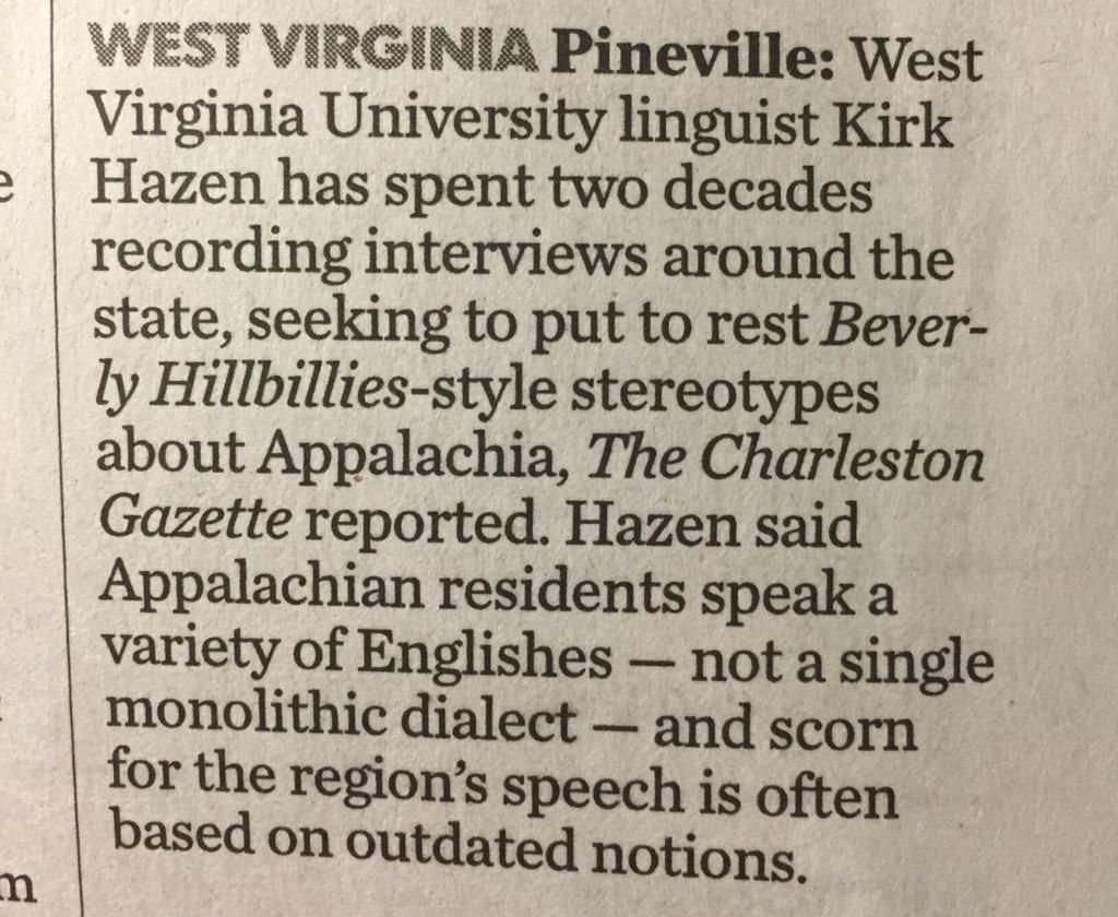 thempeas's tweet image. Kirk Hazen is the man. #WestVirginiaStereotypesAreOutDated #ForTheMostPart