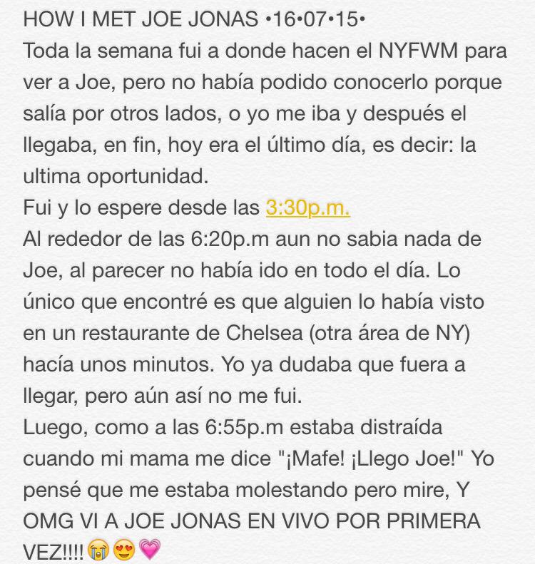 ImMafee_'s tweet photo. THIS IS HOW I MET JOE JONAS TODAY😭💗
https://t.co/EChBldV5wj http://t.co/8V58GUmq68