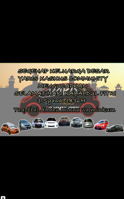 YKCindonesia's tweet photo. SELAMAT HARI RAYA IDUL FITRI 1436 H. @yarisclub_bdg @yarisclub_indo @yarisclub_medan @Yarisclub_Pdg @Yarisclub_Jogja http://t.co/x8aNWjoLx6