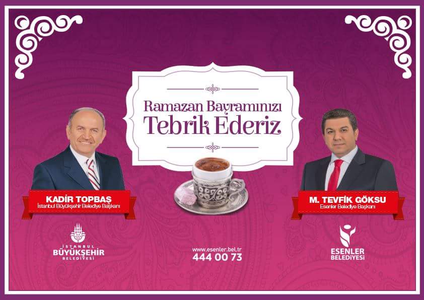 esenlerbelediye's tweet photo. Sağlık,  mutluluk ve huzur içinde bir bayram geçirmeniz temennisiyle. Ramazan Bayramınız mübarek olsun... http://t.co/60c9w8JGdT