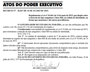 Novo modelo de carteiras de identidade terão tipo sanguíneo e fator RH na PB maispb.com.br/111430/novo-mo…