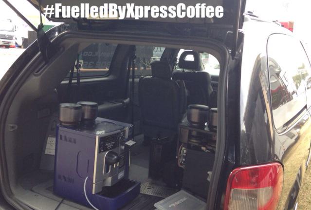 Xpress_Events's tweet photo. Mobile workshop. Keeping you all #FuelledByXpressCoffee 😉🔧 you can thank me later! 😘 http://t.co/IaAqdhAWAe