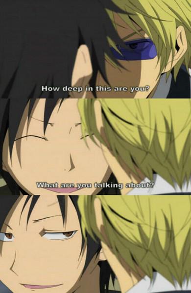 KujyouSasodei's tweet photo. Memiliki arti tersirat didalamnya :v #Drrr #ShiZaya http://t.co/1veivljnLJ