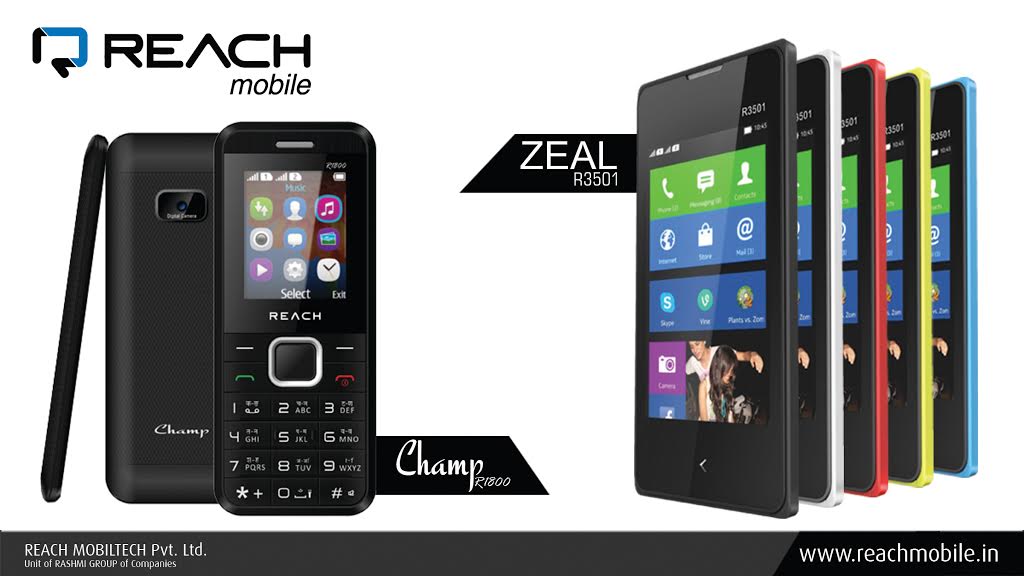 MyReachMobile's tweet photo. New Launched - Champ R1800 & Zeal R3501 from #ReachMobile #ReachSeDostiBadhao #TouchPhone #FeaturePhone http://t.co/JORNNxEBrI