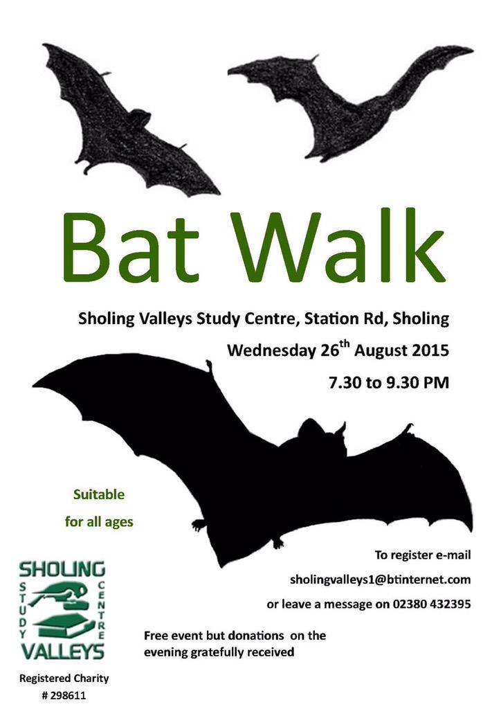 #Bat walk at <a href="/SholingValleys/">Sholing Valleys</a> 26 August #Southampton #Hampshire