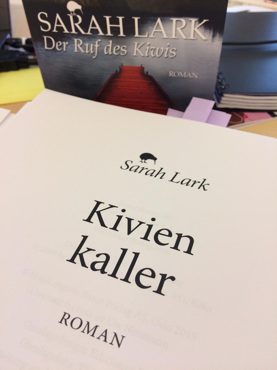 Da går denne i trykken. Vi gleder oss til å gi  ut "Kivien kaller" 1. september!