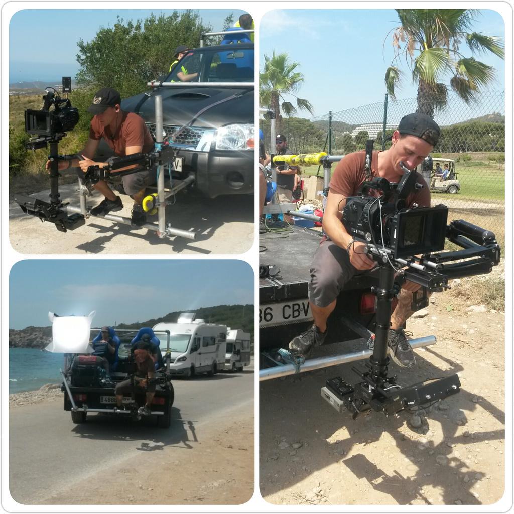 Dimecres rodatge d'#spot #publicitat entre #Sitges i # Collserola en el que vaig portar #PERRUQUERIA i #MAQUILLATGE.