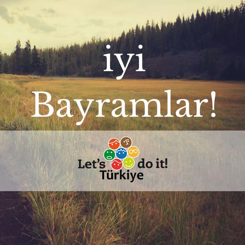 Hepinize çok tatlı, güzel ve iyi bayramlar diliyoruz!