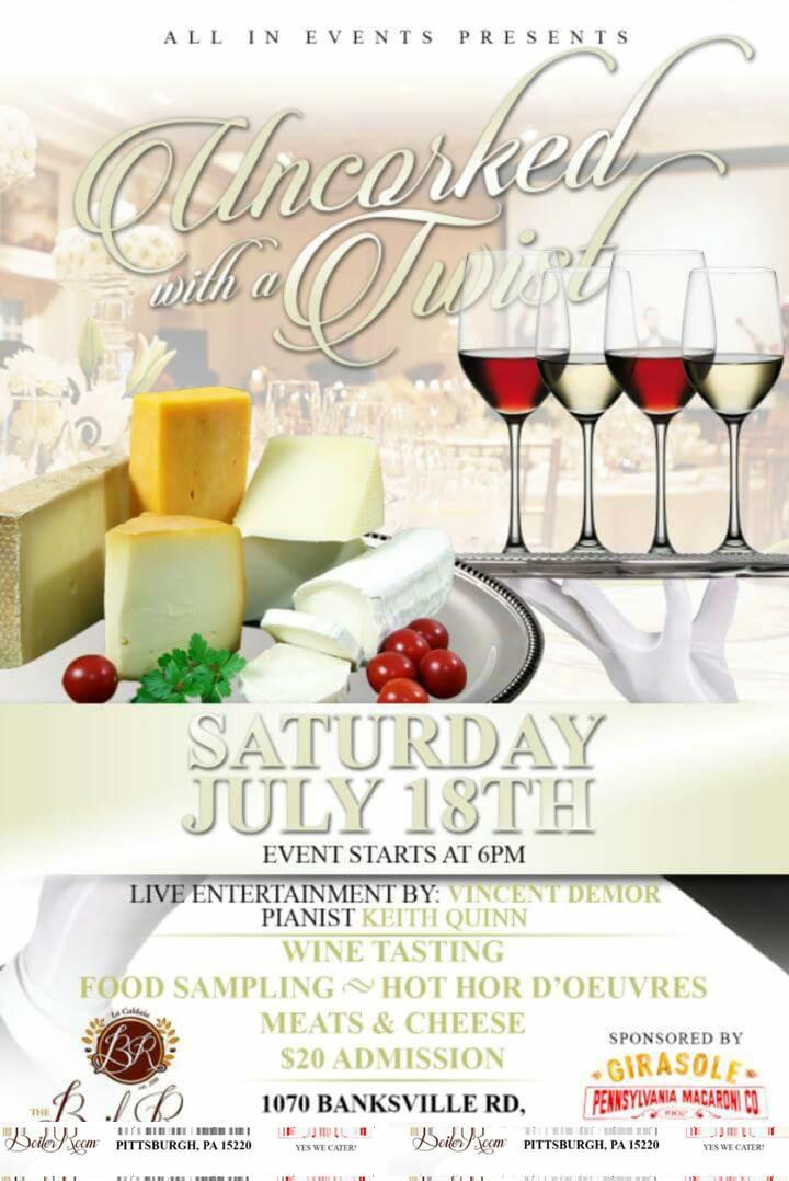 AllInEvents412's tweet image. THIS SATURDAY #AllInEvents #Wine #TheBoilerRoom