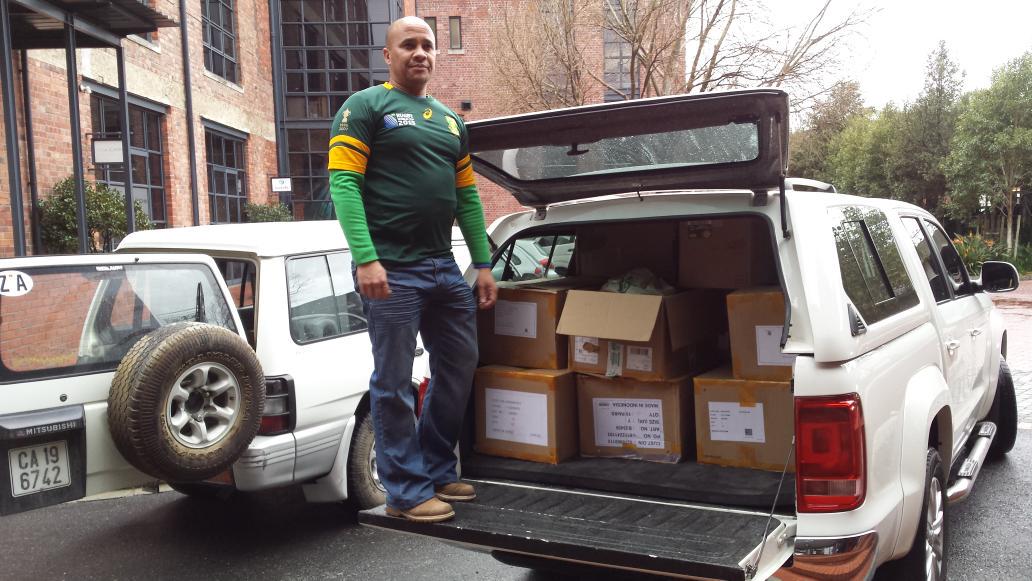 BlackRiverPark's tweet photo. Second delivery - destination Night Shelters in Woodstock and Claremont #MandelaDay #Time2Serve http://t.co/UAeQpj6UBS