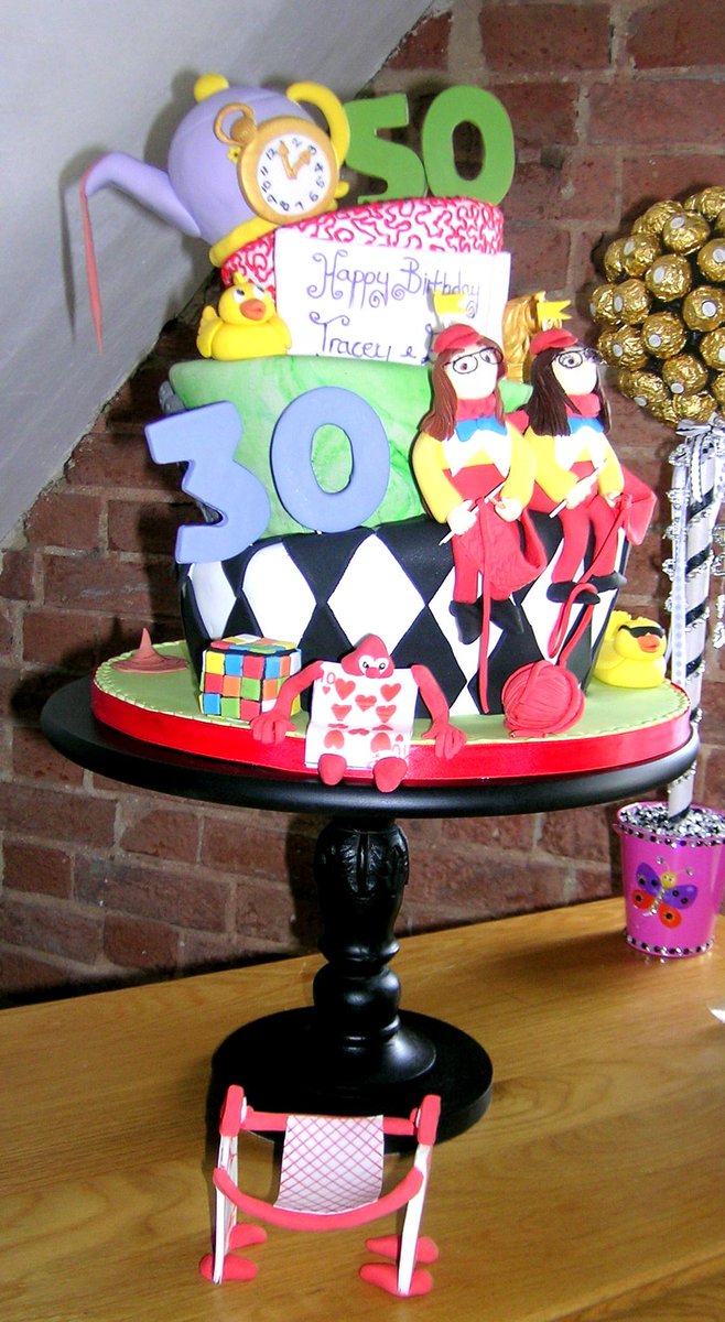 wackycakes's tweet photo. Alice in wonderland style with duck's &amp; Buddha's http://t.co/7gt5X9v8cY