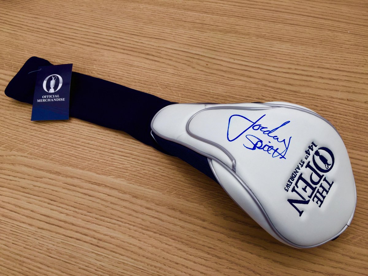 The Open (@theopen) on Twitter photo As a thanks for your patience during the rain delay, RT to win this <a href="/JordanSpieth/">Jordan Spieth</a> signed head cover. #TheOpen As a thanks for your patience during the rain delay, RT to win this <a href="/JordanSpieth/">Jordan Spieth</a> signed head cover. #TheOpen