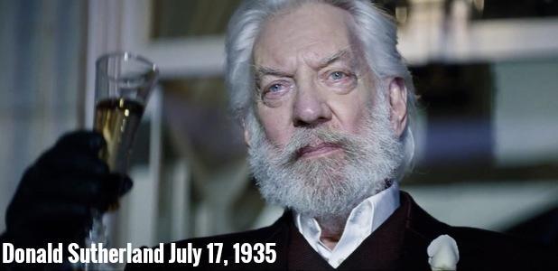 Happy 80th Birthday to Donald Sutherland, the best villain we can wish for!  