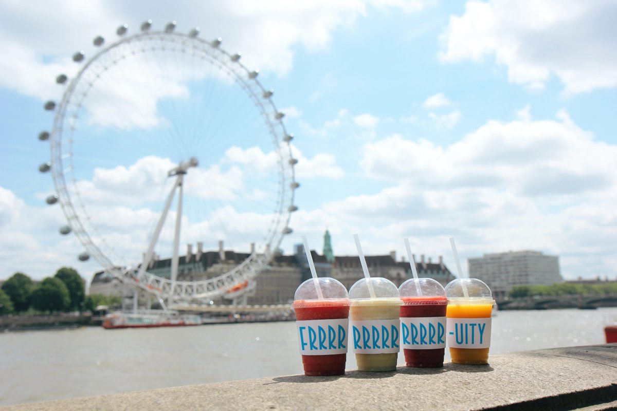 Pret's tweet image. Get a free smoothie! Say FRRRUITY at the till in our smoothie shops from 3-4pm: bit.ly/FruityFridays #FruityFridays