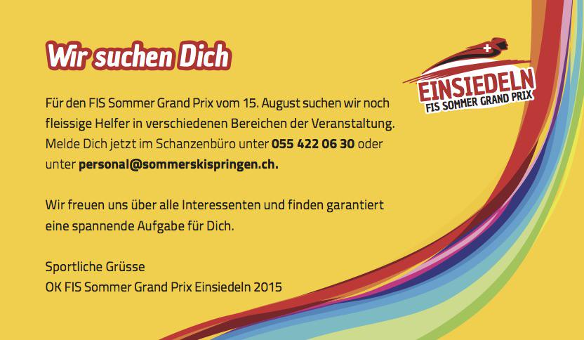WE ARE LOOKING FOR YOU. Would you like to be a part of the #SommerGP2015? Contact us, we are looking for volunteers