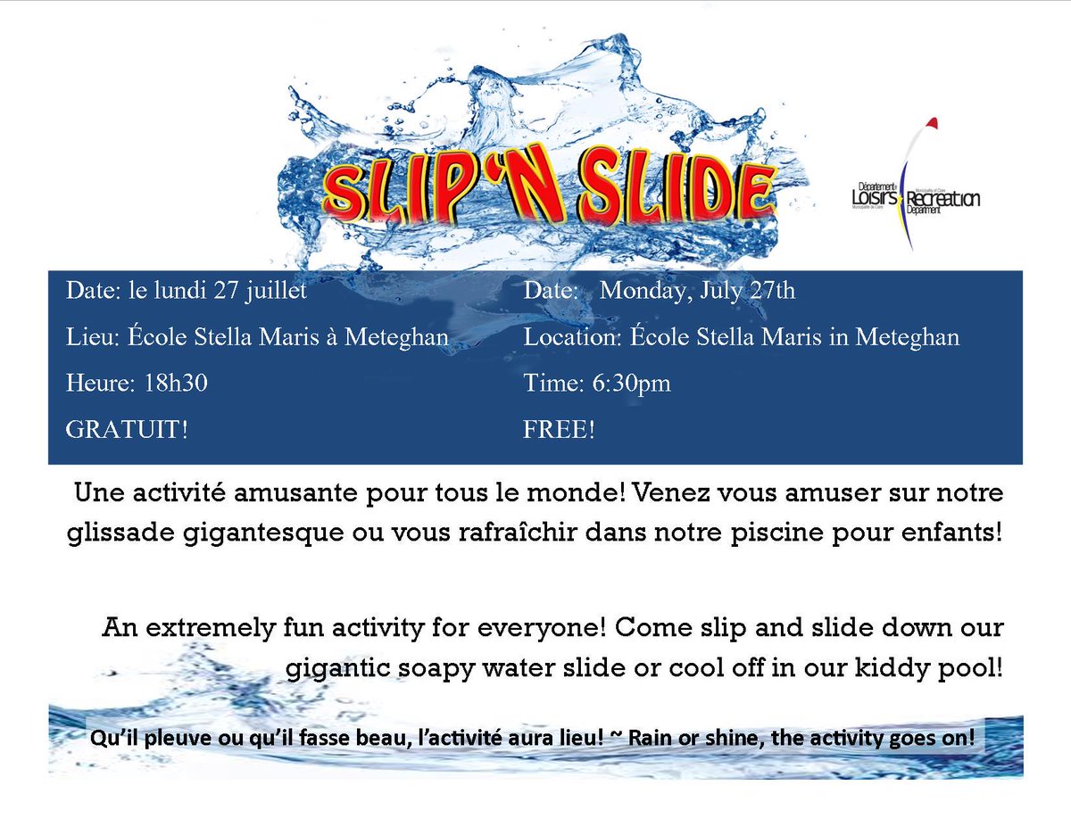 Slip n' Slide à Meteghan! ~ Slip n' Slide in Meteghan!