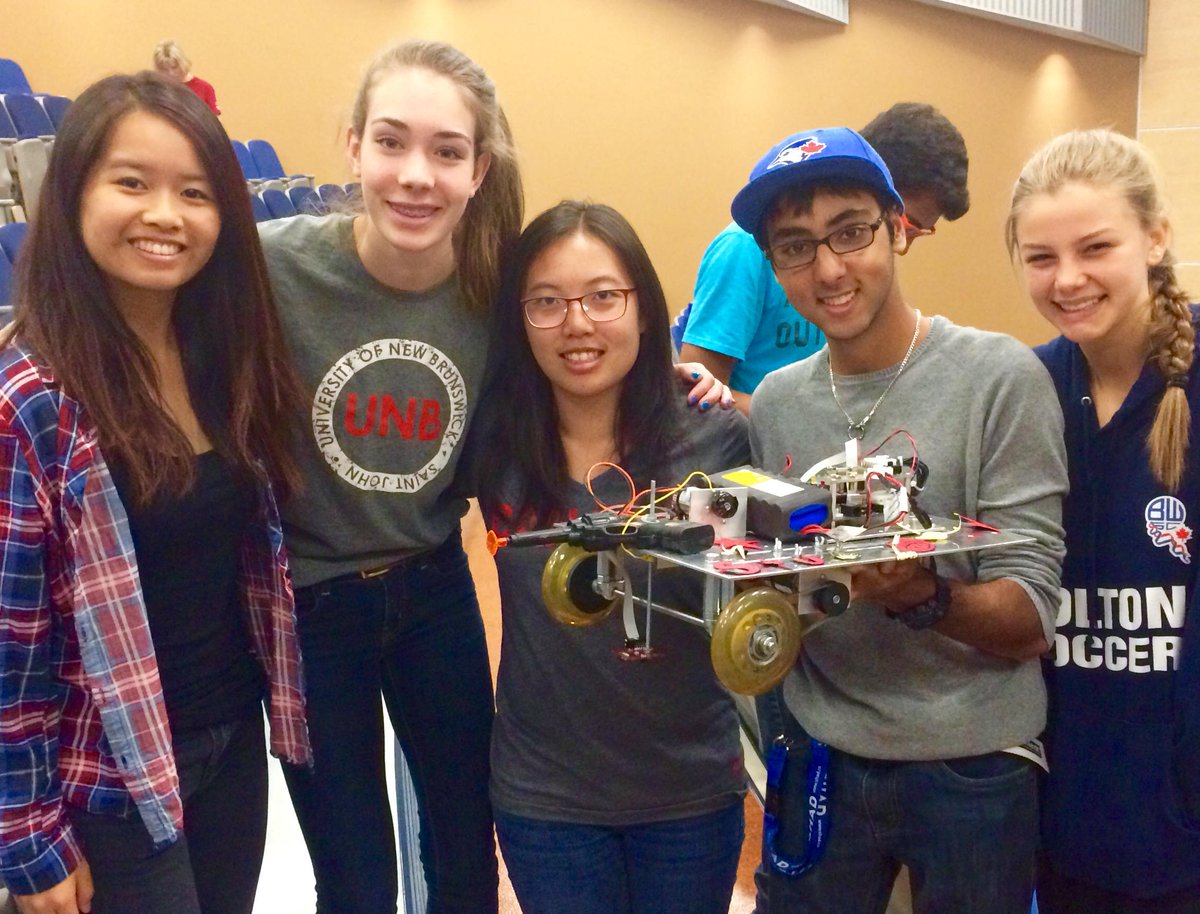 UNB's tweet photo. Spotted at @UNBFredericton: ROBOTS! One of the many highlights of #SHADValley -- http://t.co/OBwbcZ7aP6 http://t.co/kQu1cgq63B