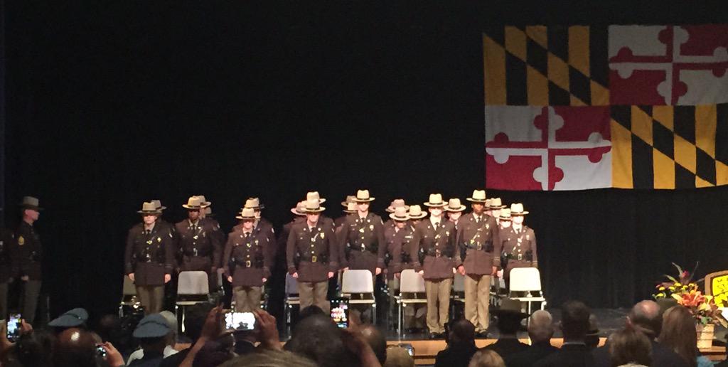 TJSmithSocial's tweet image. Representing @AACOPD at the graduation for the #Class143 of the @MDSP! Congrats and welcome aboard!