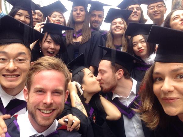 handsinmachines's tweet photo. The prize for the best @CSM_MACD #graduation pic from yesterday definitely goes to @poldzw's awesome #selfie! http://t.co/jEouTljo29