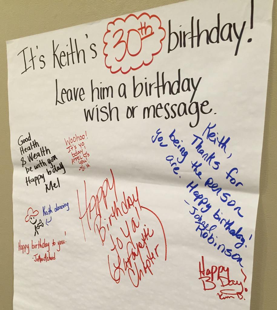 It's A+PEL's Executive Director's 30th birthday!!  #APELHERO2015