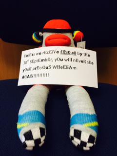 MrrNARS's tweet photo. Noooo! Wheeliam's been kidnapped! Help us find him! @MisssMoet @MissBubblz @MonkeypennyMiss @StephJS @Missionmotorspt http://t.co/CinNw3QYOs