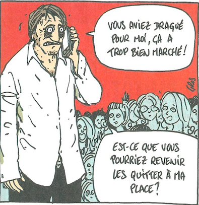 Déléguer sa drague sur les sites de rencontres à un assistant présente des dangers. Dessin de <a href="/marianne2fr/">Magazine Marianne</a>