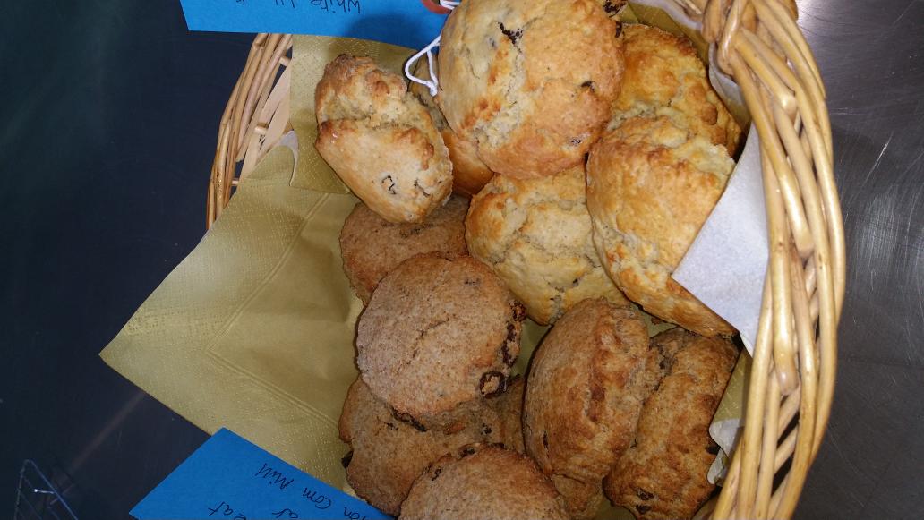 ghostcog's tweet photo. Bake sale @HeronMill at 12.30. Fab looking bread. Fresh flour from the stones #traditionalbread #realbread http://t.co/LRn5YCRdpL