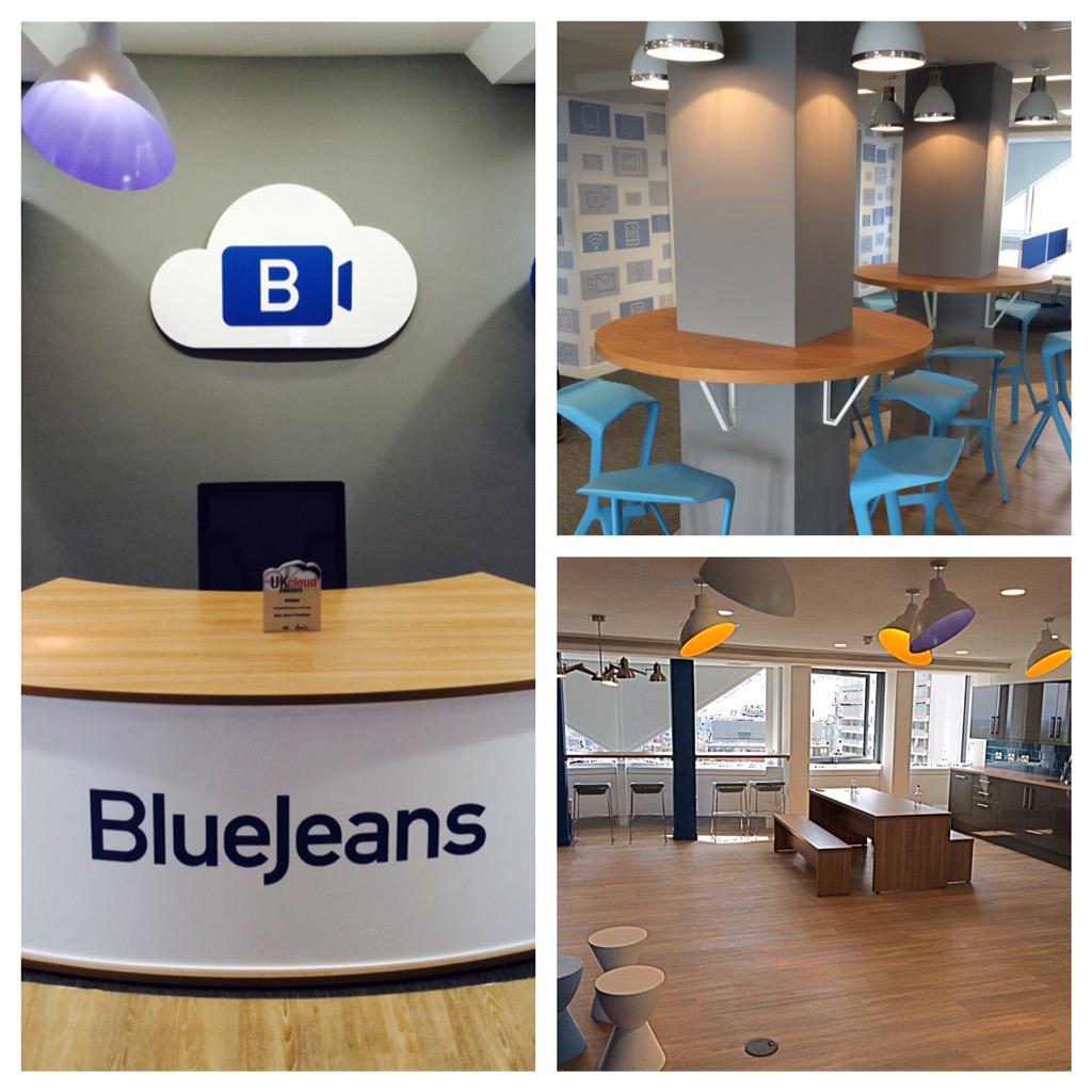 BlueJeansEMEA's tweet photo. First full day in the new office. Thanks @CSKProjects for a job well done! http://t.co/jZk1IhjvOk