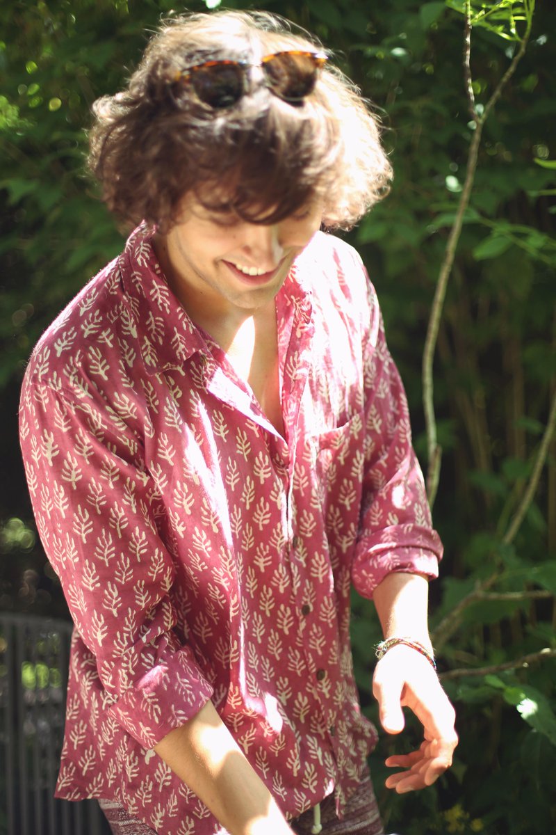 New range of block-printed men's shirts from Rajasthan available in our shop and on-line now!